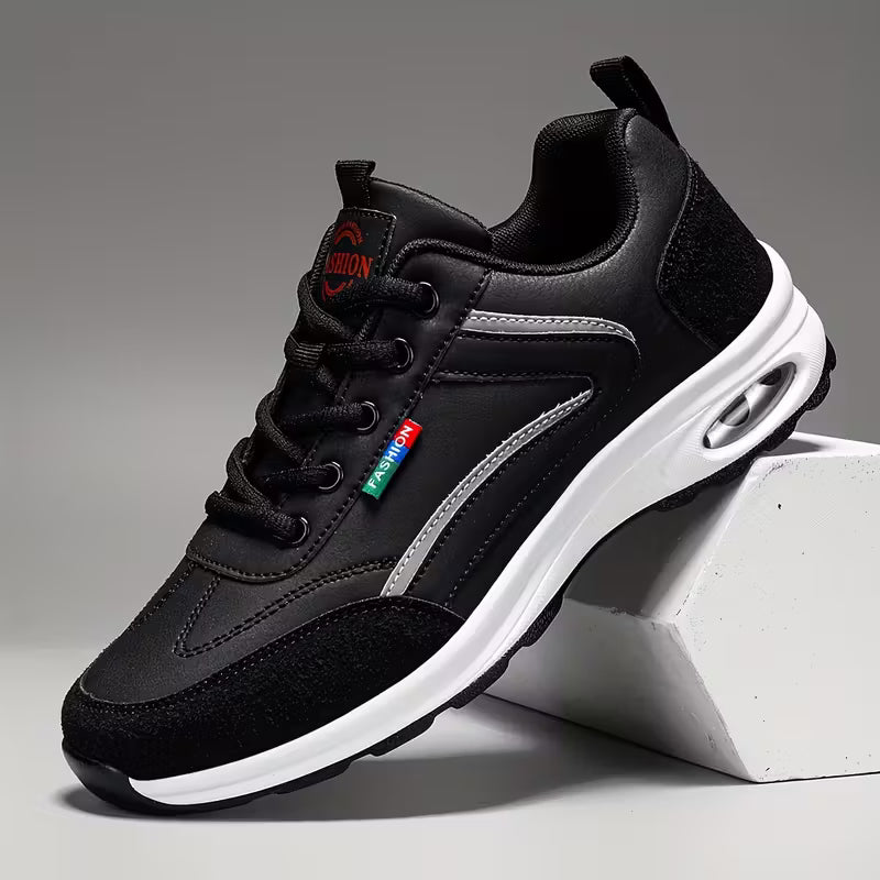 Men's Low-Top Sneakers with Rubber Sole & Traction Tread