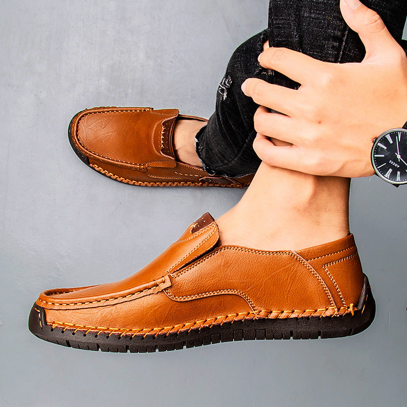 Men’s Orthopedic Leather Slip-On Sneakers