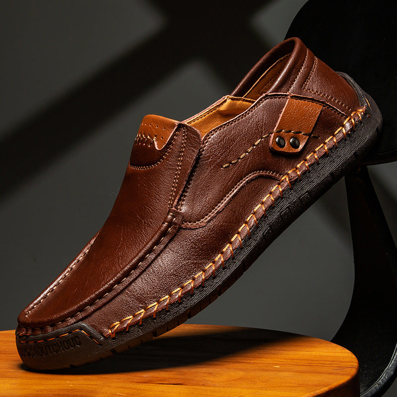Men’s Orthopedic Leather Slip-On Sneakers