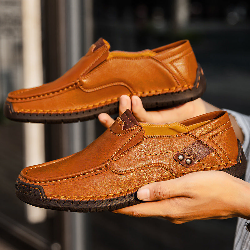 Men’s Orthopedic Leather Slip-On Sneakers