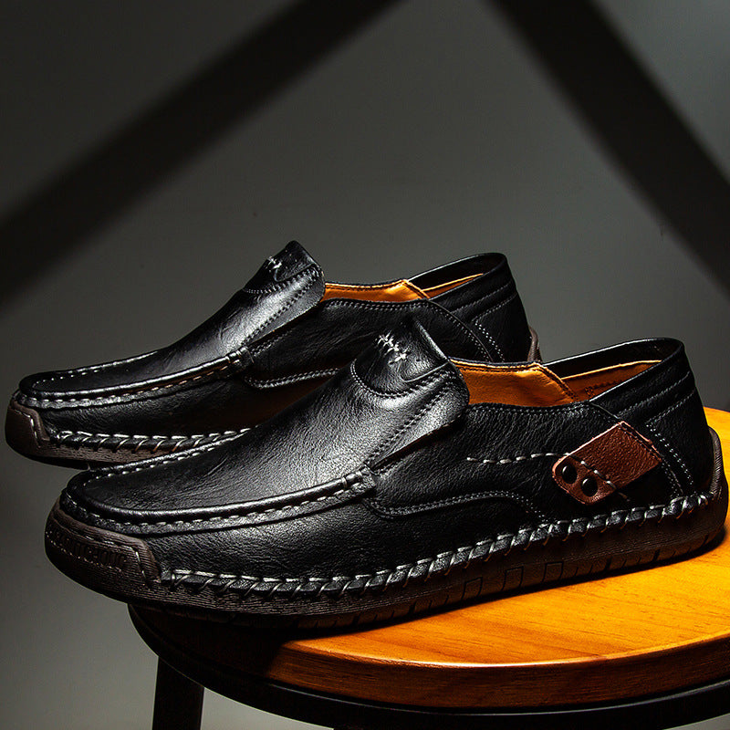 Men’s Orthopedic Leather Slip-On Sneakers