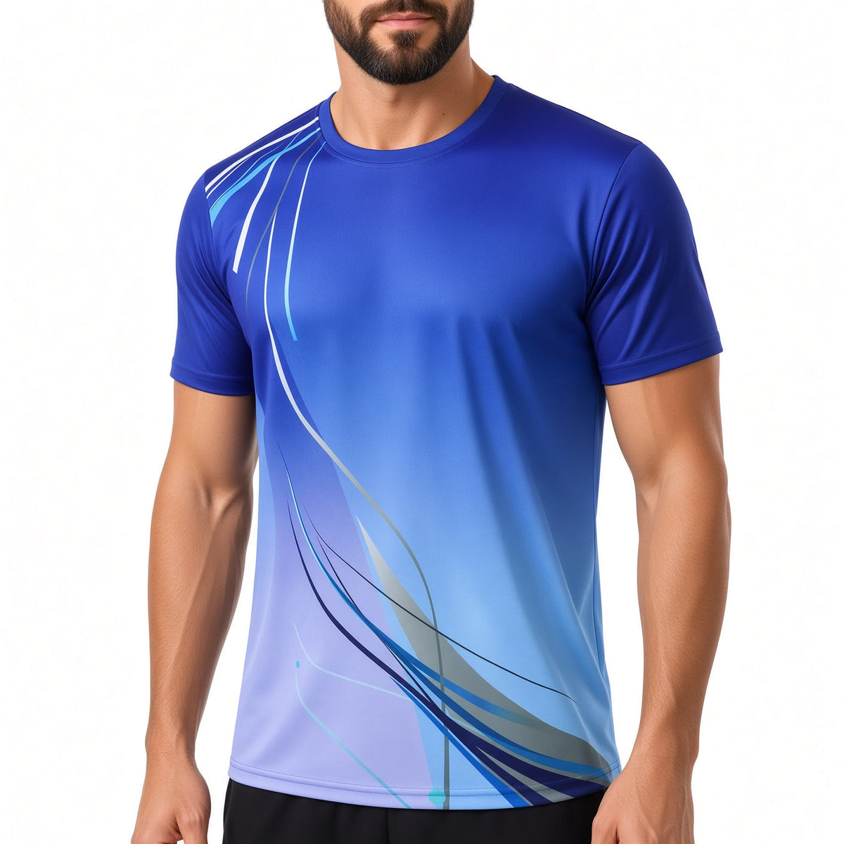 Men's Graphic Quick Dry Short Sleeve Sports TβShirt