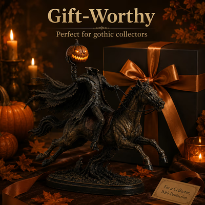 Midnight Chase Headless Horseman Statue