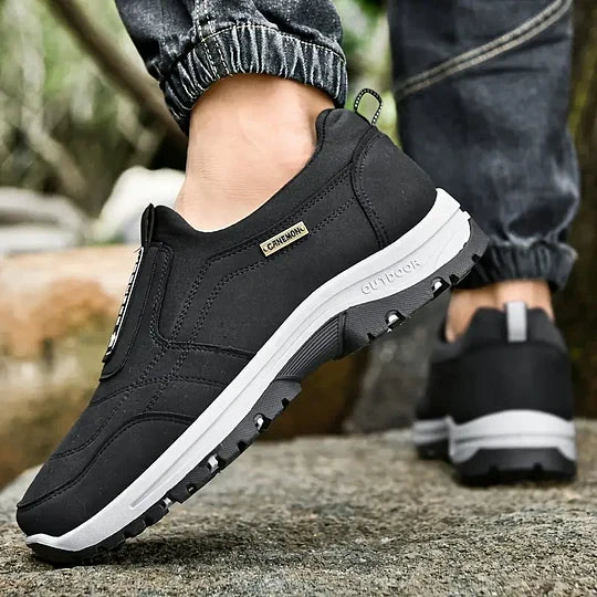 Men's Wide Comfort Sneakers with Arch Support & Shock Absorption