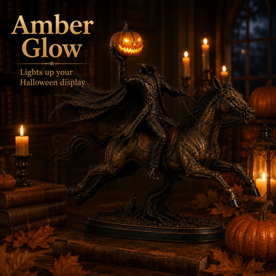 Midnight Chase Headless Horseman Statue