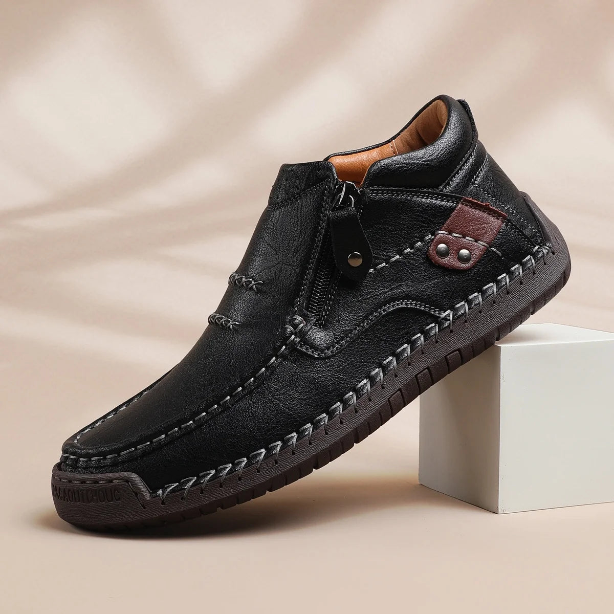 Premium Handmade Leather Boots for Men | Arch Support & Wide Toe Box