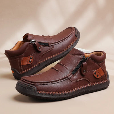 Premium Handmade Leather Boots for Men | Arch Support & Wide Toe Box
