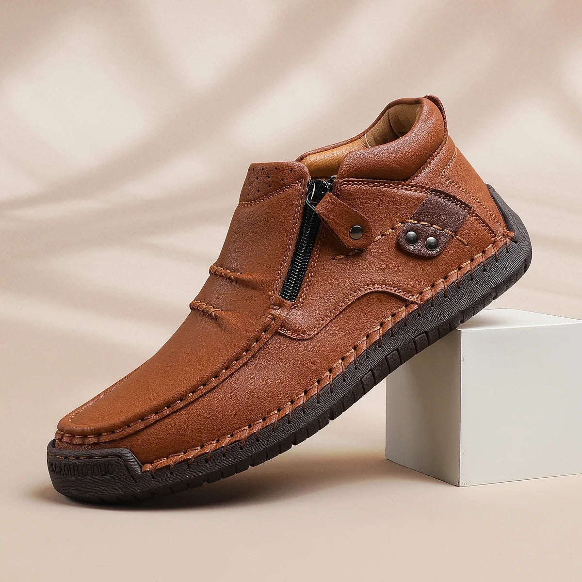 Premium Handmade Leather Boots for Men | Arch Support & Wide Toe Box