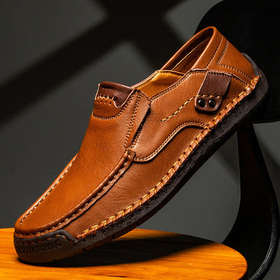 Men’s Orthopedic Leather Slip-On Sneakers