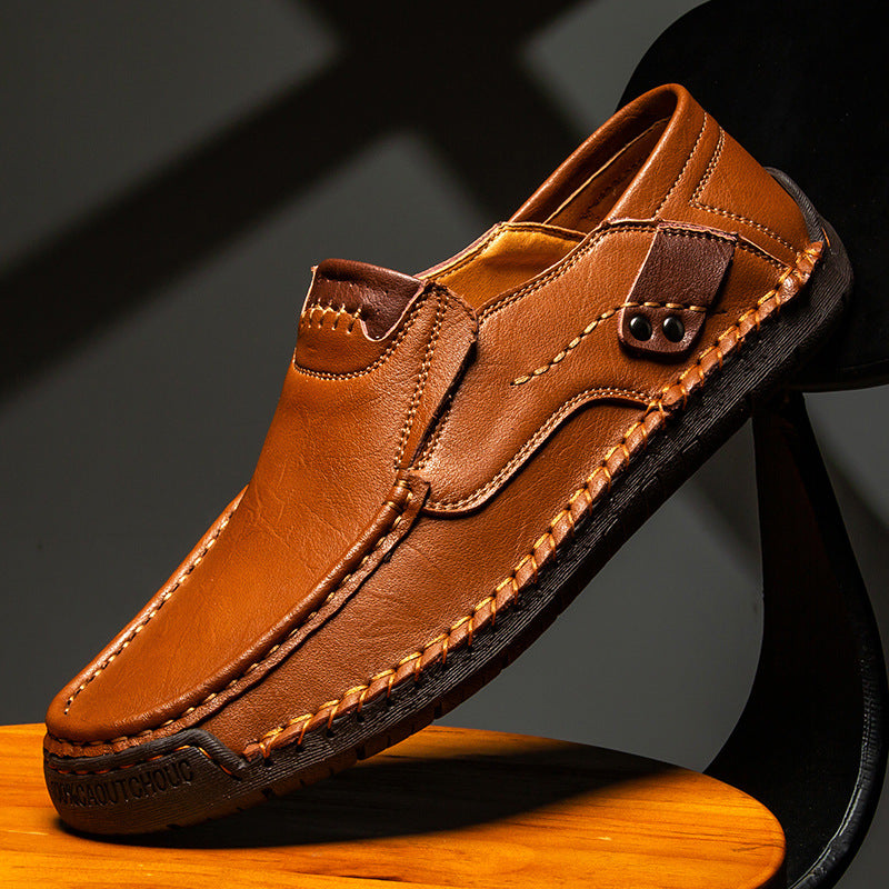 Men’s Orthopedic Leather Slip-On Sneakers
