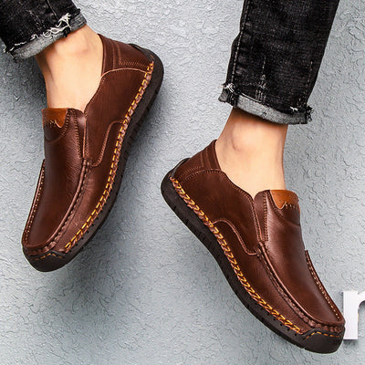 Men’s Orthopedic Leather Slip-On Sneakers