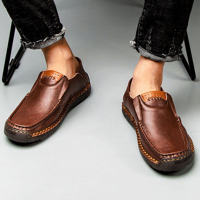 Men’s Orthopedic Leather Slip-On Sneakers