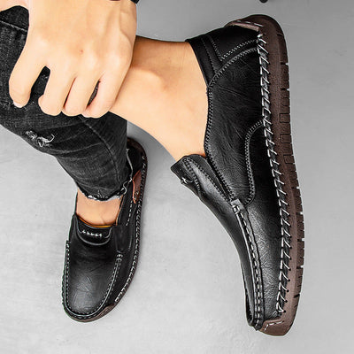 Men’s Orthopedic Leather Slip-On Sneakers