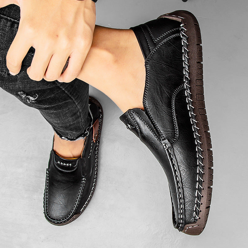 Men’s Orthopedic Leather Slip-On Sneakers