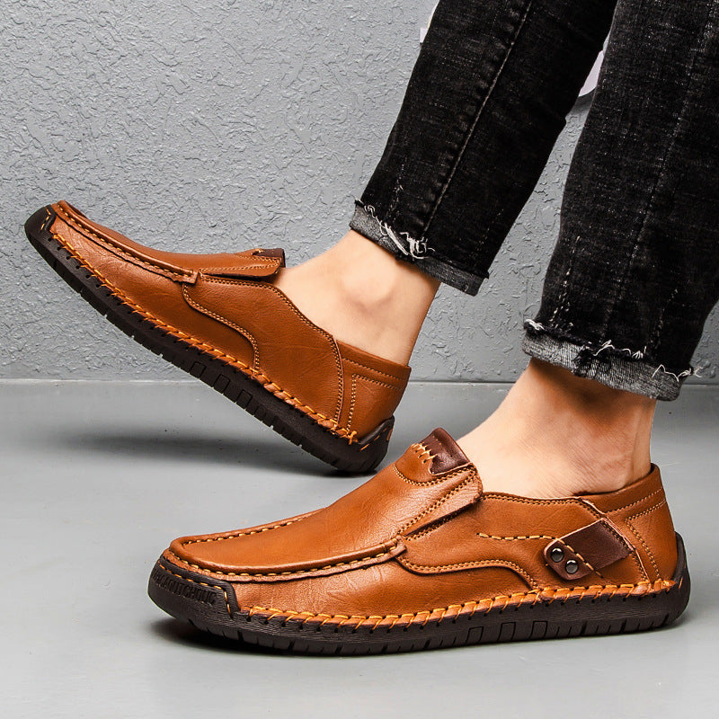 Men’s Orthopedic Leather Slip-On Sneakers