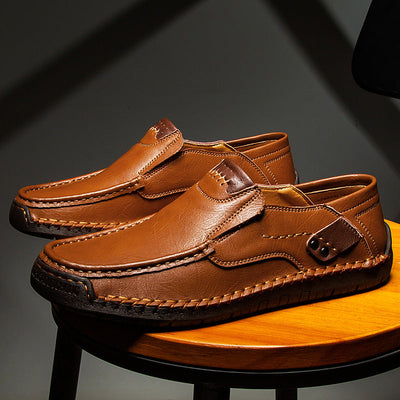 Men’s Orthopedic Leather Slip-On Sneakers