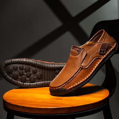 Men’s Orthopedic Leather Slip-On Sneakers