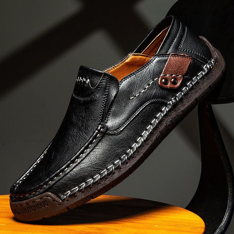 Men’s Orthopedic Leather Slip-On Sneakers
