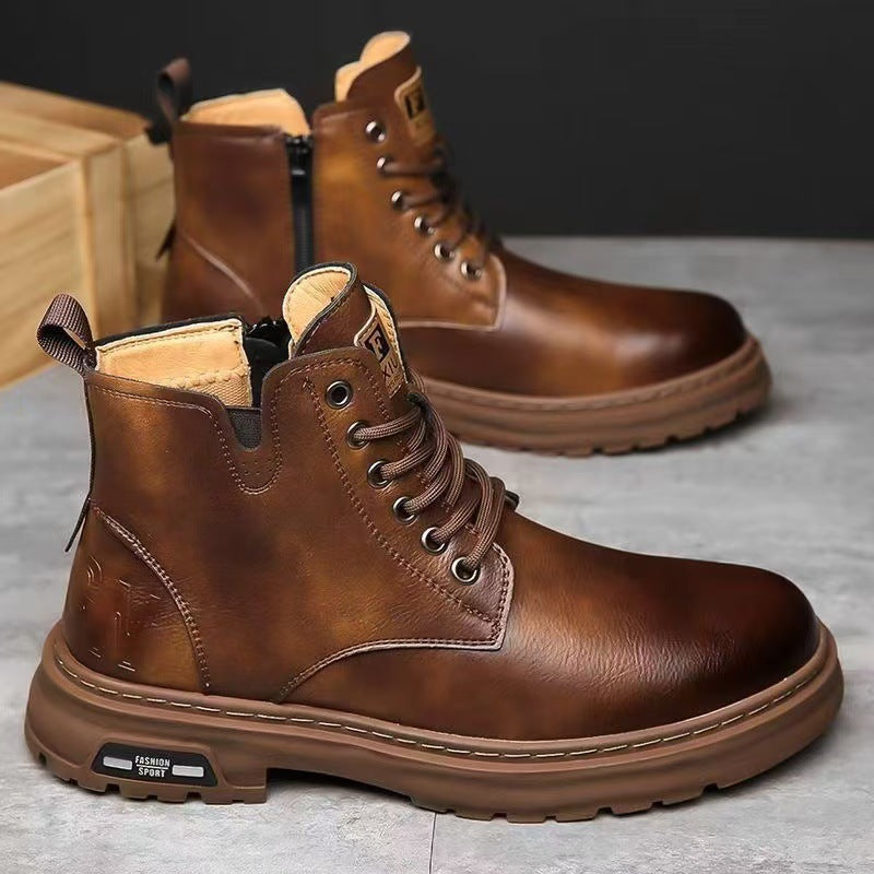 Men’s Orthopedic Leather Outdoor Boots