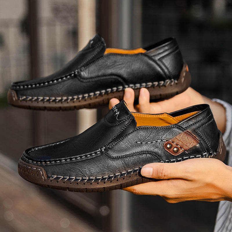 Men’s Orthopedic Leather Slip-On Sneakers