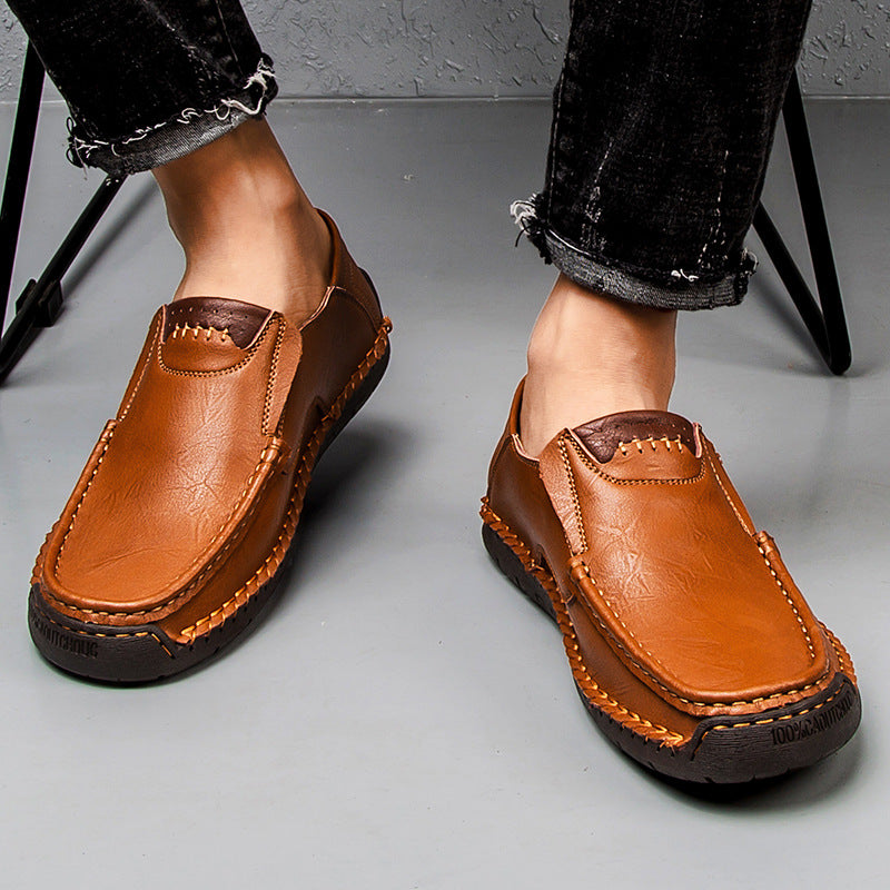 Men’s Orthopedic Leather Slip-On Sneakers