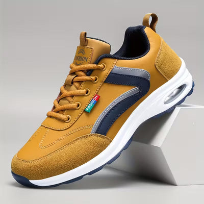 Men's Low-Top Sneakers with Rubber Sole & Traction Tread