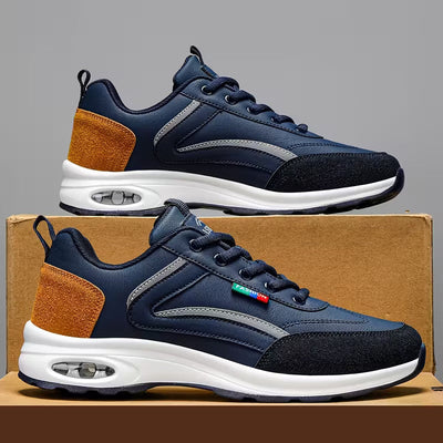 Men's Low-Top Sneakers with Rubber Sole & Traction Tread