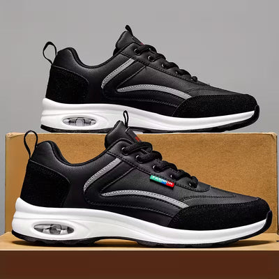 Men's Low-Top Sneakers with Rubber Sole & Traction Tread