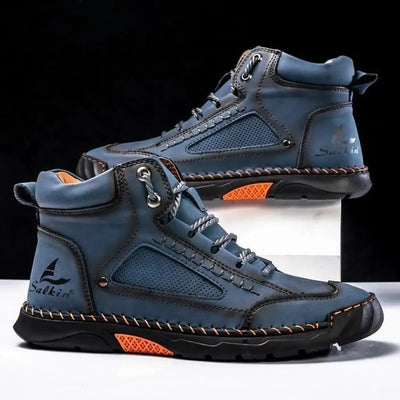 Men’s Waterproof Leather Boots with Arch Support